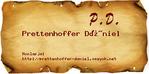 Prettenhoffer Dániel névjegykártya